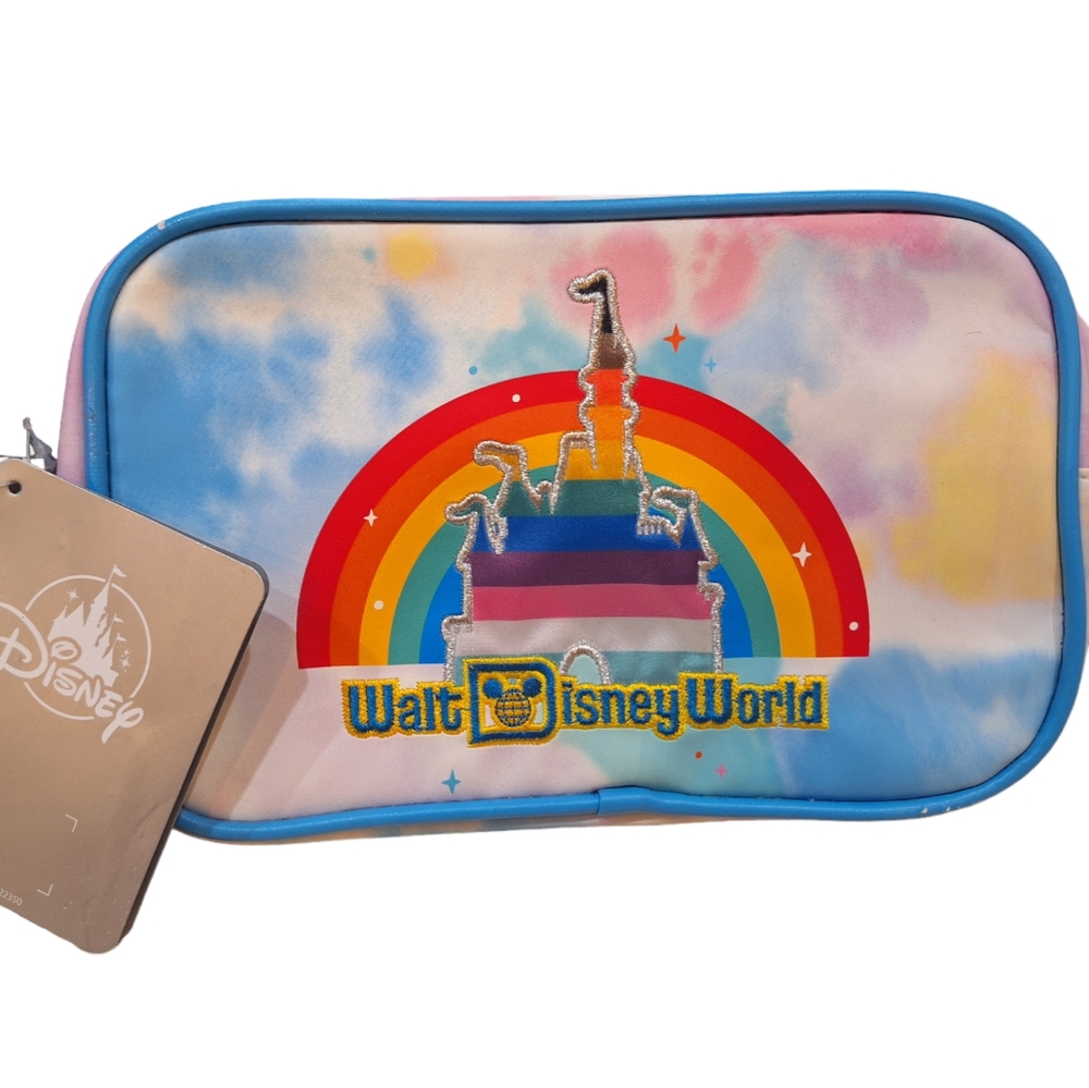 Disney Parks Cinderella Castle Rainbow Pride Collection Fanny Pack Bum Bag NEW